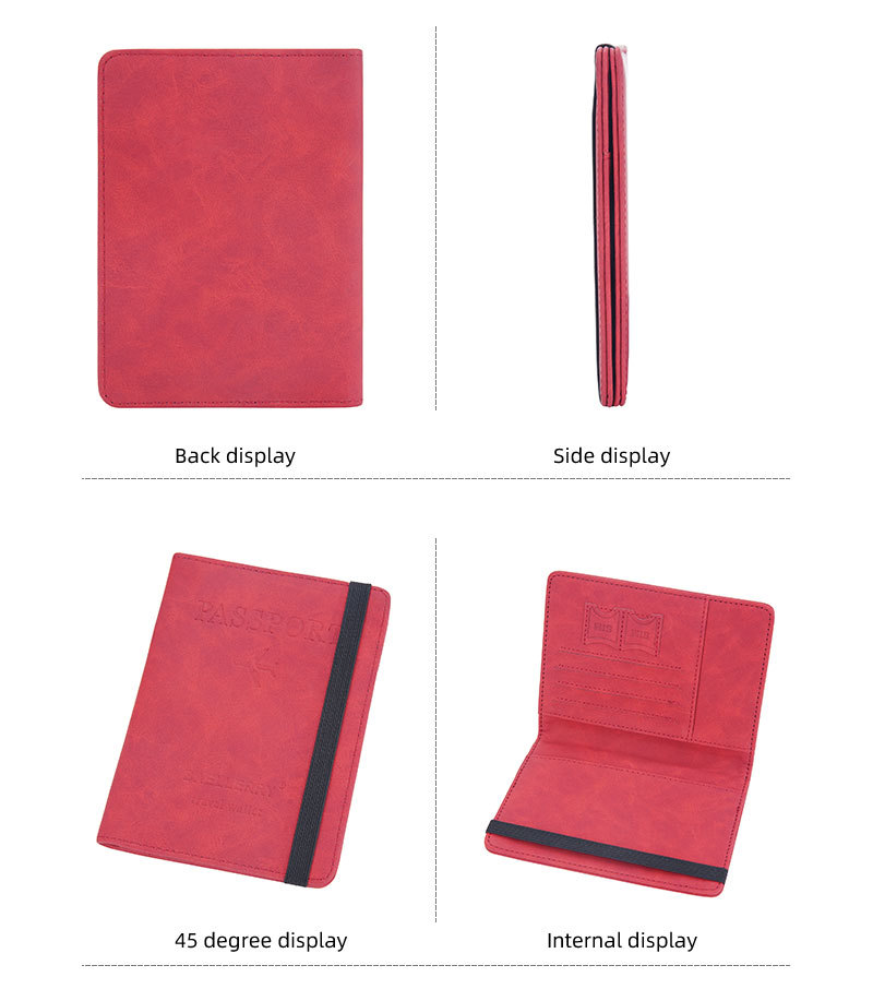 A Baellerry új uniszex RFID útlevéltartója, matt úti okmányok egyszerű antimágneses kártyatartója_voghion.com