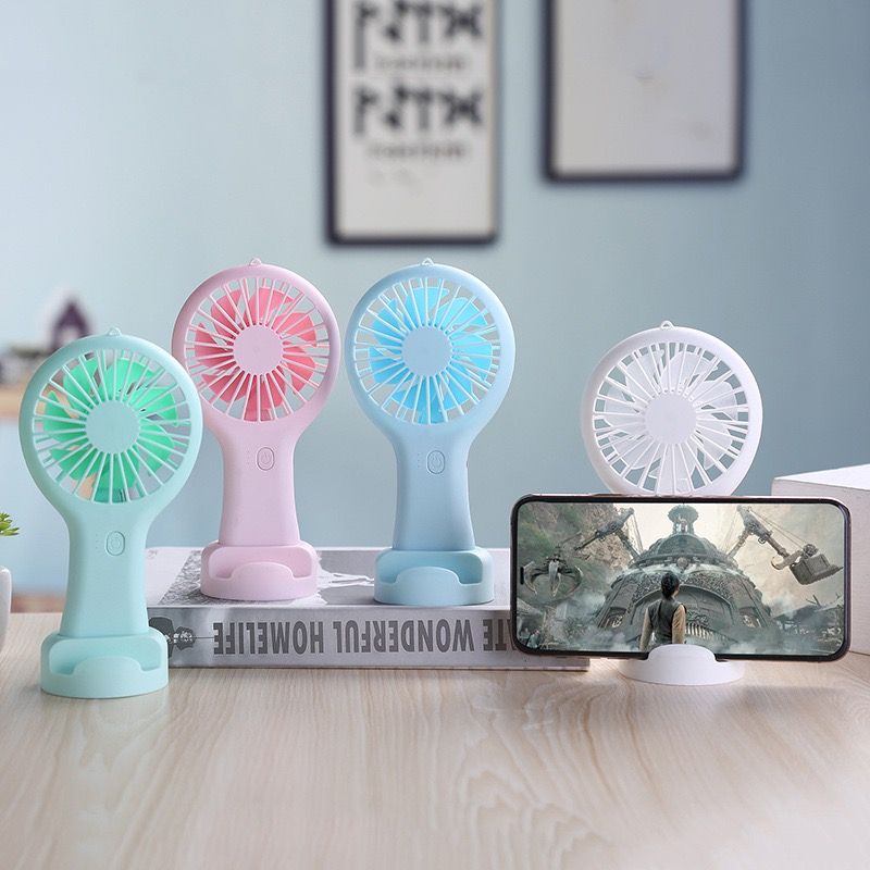 Handheld Mini Wiederaufladbare USB Fan Tasche Kleine Student Büro Desktop Tragbare_voghion.com