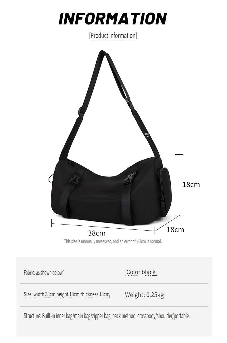 Men's Crossbody Bag Large Capacity Functional Tooling Bag Casual Trendy Men's Breast Bag_voghion.com