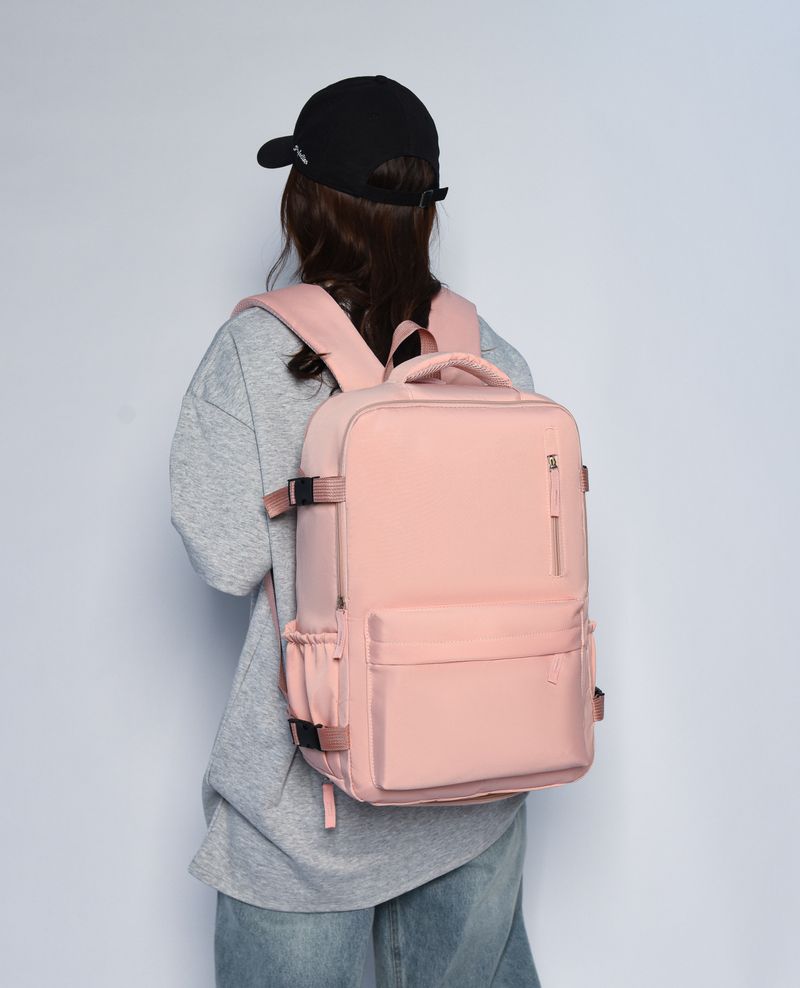 Lare Capacity Backpack 2025 New Simple Solid Color Business Laptop With Independent Shoe Compartment Commuter Travel_voghion.com