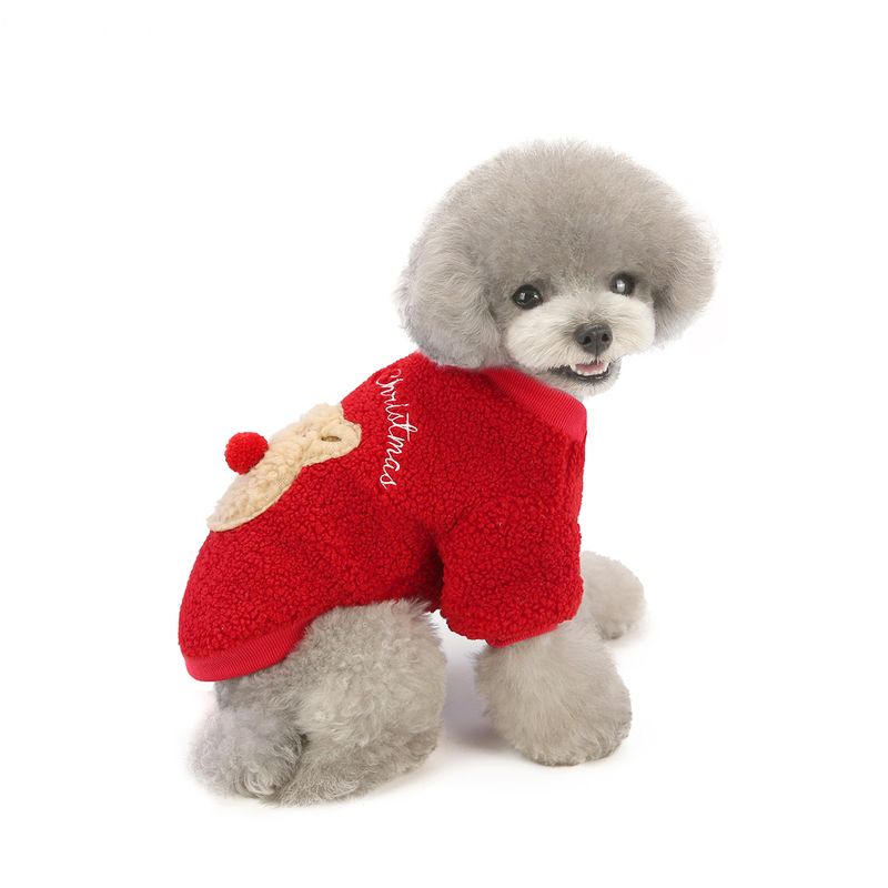Autunno e Nuovo Cane 20 Natale Teddy Pet Inverno Vestiti Spessi in Velluto_voghion.com