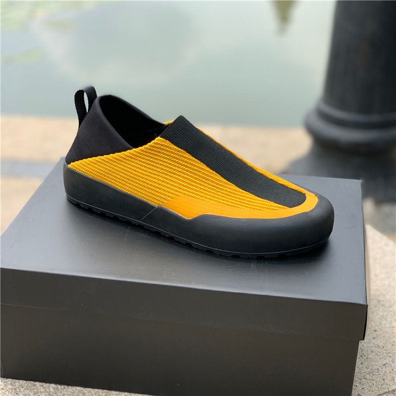 Zapatos Kanye West transpirables, informales, de un solo paso, sin cordones, para senderismo al aire libre, para hombre, primavera y verano_voghion.com