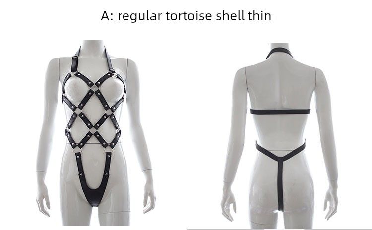 Intimo modellante SM in tartaruga, intimo costrittivo, intimo siamese sexy, aperto, da donna_voghion.com