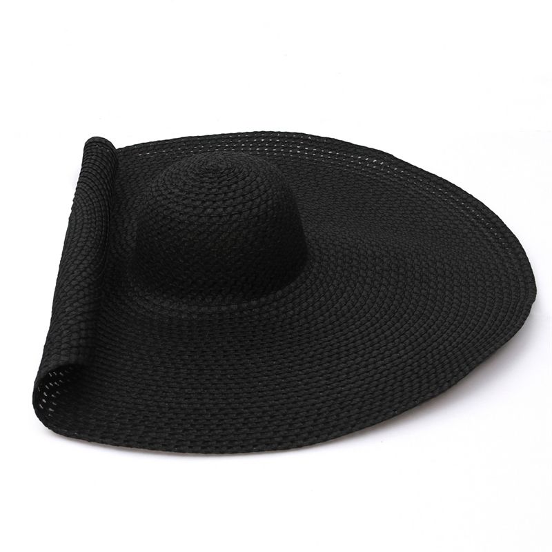 New Arrivals GEMVIE Summer Large Wide Brim Foldable Hats for Women Oversized Sun Shade Travel Straw Lady UV Protection Beach Hat_voghion.com