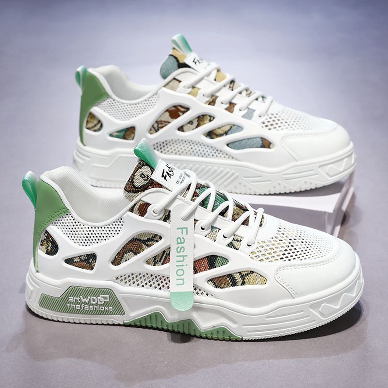 Chaussures pour hommes, chaussures en toile respirantes, petites chaussures blanches pour hommes, chaussures de sport, chaussures décontractées, chaussures de planche_voghion.com