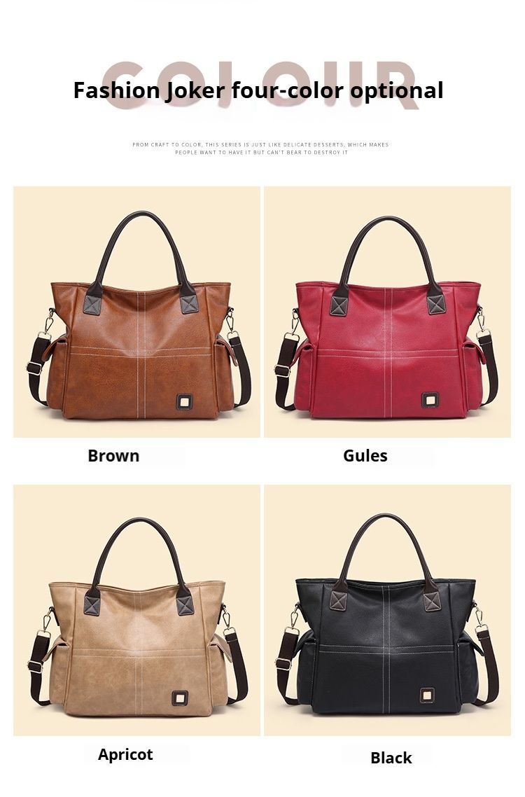 Borsa a tracolla da donna, borsa a mano in pelle PU, alla moda, con tracolla regolabile_voghion.com