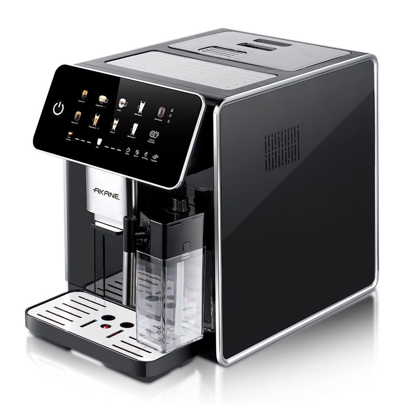 Machine à café expresso automatique avec fonction vapeur - Capacité 10 tasses, corps en acier inoxydable, fonctionnement simplifié_voghion.com