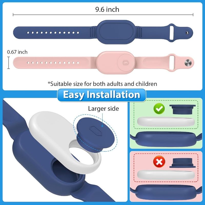 For Samsung Smart Tag 2 Bracelet For 2 Pack Waterproof Hidden Wristband For Galaxy SmartTag2 For Toddlers Elderly Backpack Lugg_voghion.com