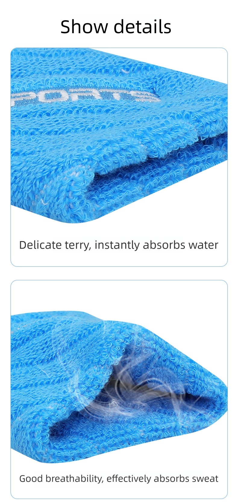 Fascia protettiva per le mani traspirante antisudore per uomo e donna, per sport da badminton transfrontalieri, colore: dopamina sottile_voghion.com