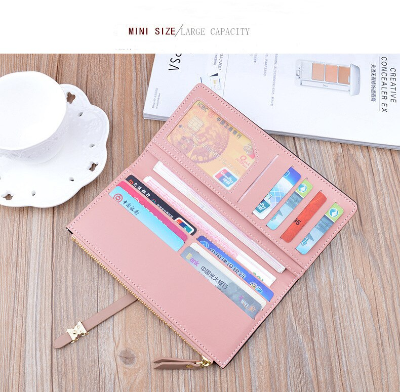 Portafogli lunghi da donna Portafogli sottili di nuova tendenza Pochette da donna Porta carte di credito da donna_voghion.com