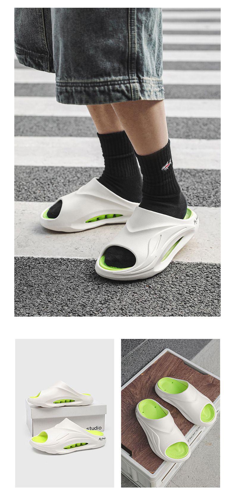 New Air Cushion Sports Slippers For Summer Indoor Couples Home Bathroom Non Slip Soft Sandals Outdoor Beach Slippers_voghion.com