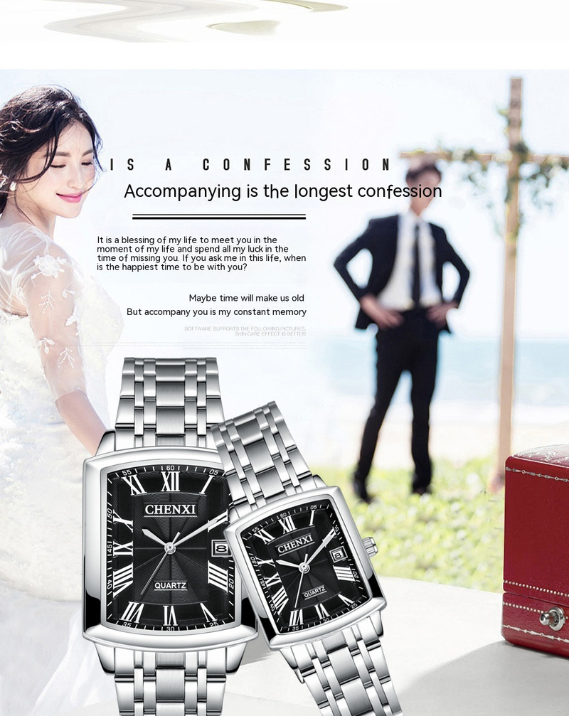 Nuovo orologio da coppia di vendita caldo Dawn Brand Calendario per il tempo libero Orologio al quarzo Orologio da uomo di moda business_voghion.com