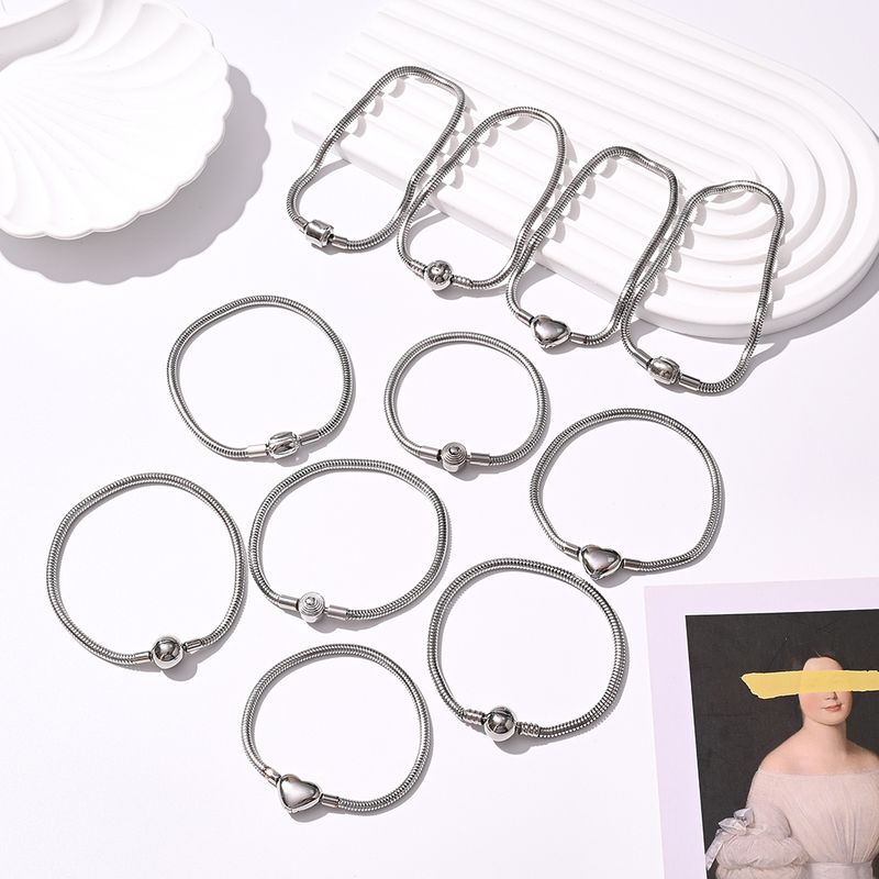 1 pièce 304 chaîne serpent en acier inoxydable poli 3 mm accessoires de bijoux_voghion.com