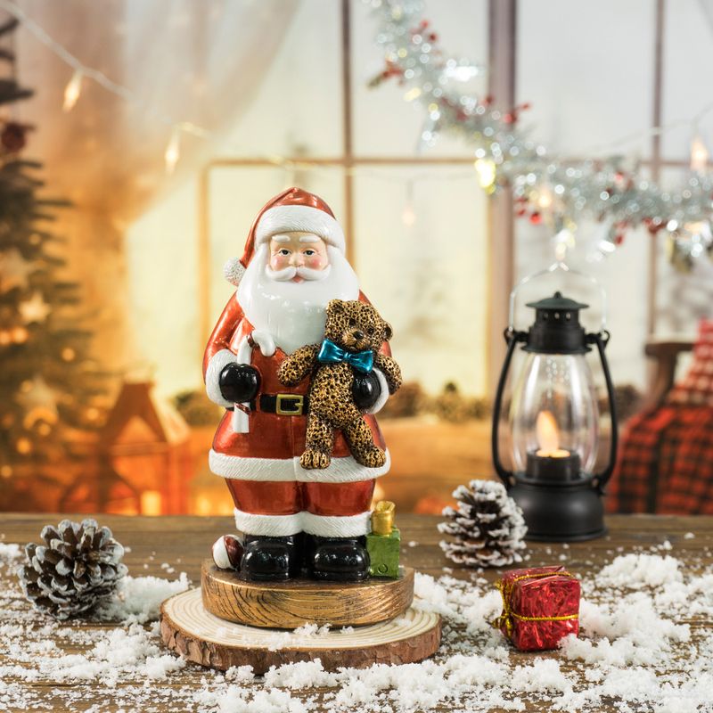 Santa Claus Figurine Home Christmas Decoration, Atmosphere Scene Arrangement With Resin Craft For Festive Display_voghion.com