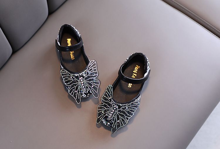 Mode Kleine Große Schleife Quadratischen Mund Dance Performance Schuhe Einzelnen Schuhe Kleine Leder Schuhe_voghion.com
