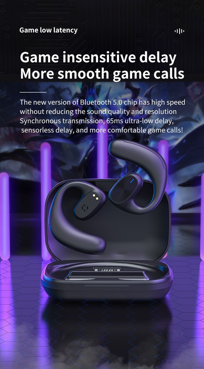 X6pro Bluetooth Headset Bone Conduction Concept X6 Verbeterde versie Binaurale Non-in-ear Hangende oorstijl Zakelijk met oplaadcase_voghion.com