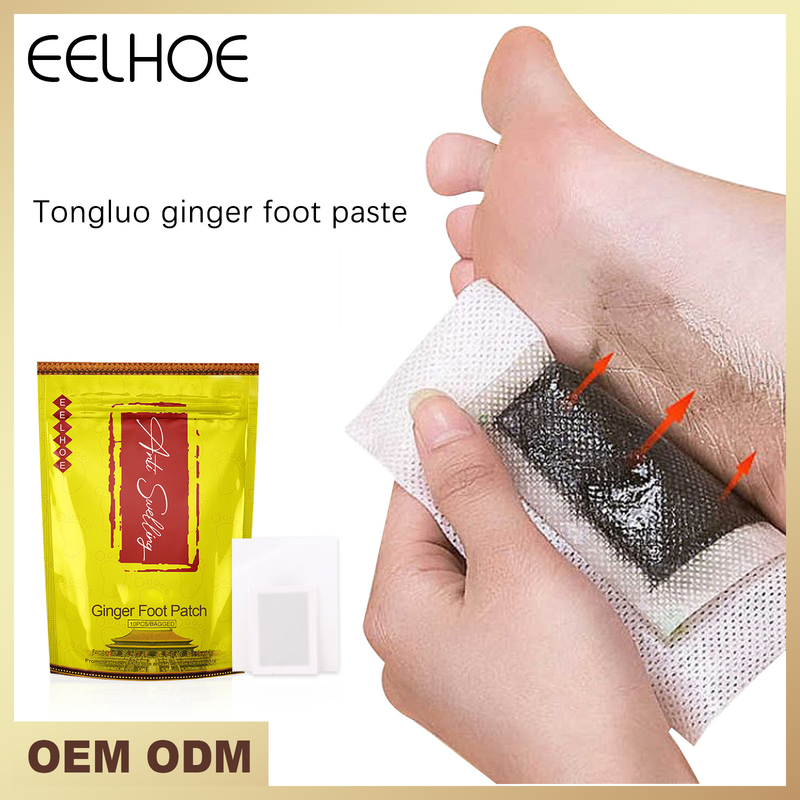 Ginger Beautiful Tongluo Foot Patch Sleep Health Nourishing Meridian Activating and Anti swelling Foot Care Patch_voghion.com