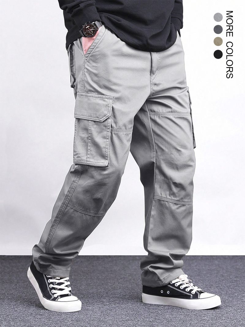 Cargohose für Herren – Militär-inspiriert mit mehreren Taschen, verstellbarer Taille (S-XXL, 6 Farben) – strapazierfähig und vielseitig für den Alltag_voghion.com
