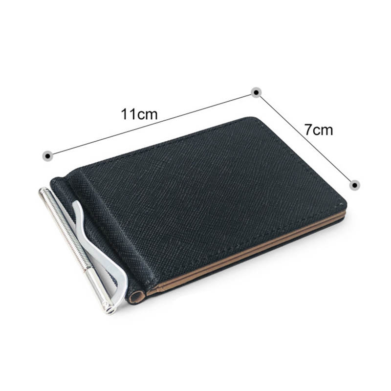 Fashion Men Wallet Short Skin Wallets Purses PU Leather Money Clips Sollid Thin Wallet Men Purse ID Credit Card Cash_voghion.com