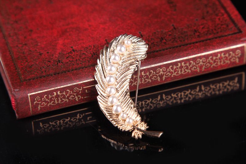 Spilla retrò con perle dorate in stile palazzo coreano, accessorio versatile per le donne_voghion.com