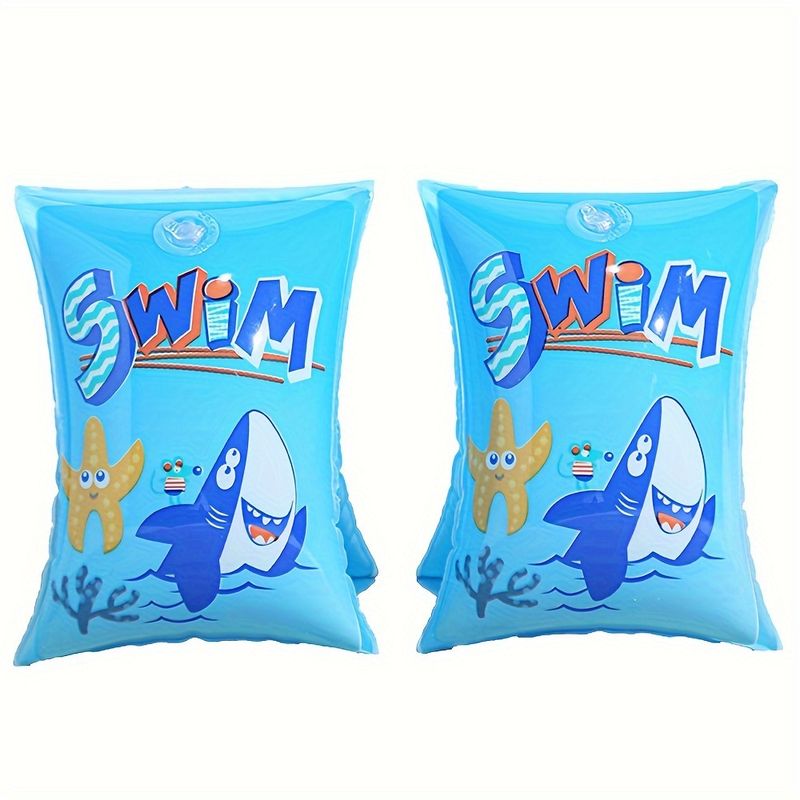 1pc PVC Material Cartoon Swimming Ring, Mermaid Pattern Floating Ring_voghion.com