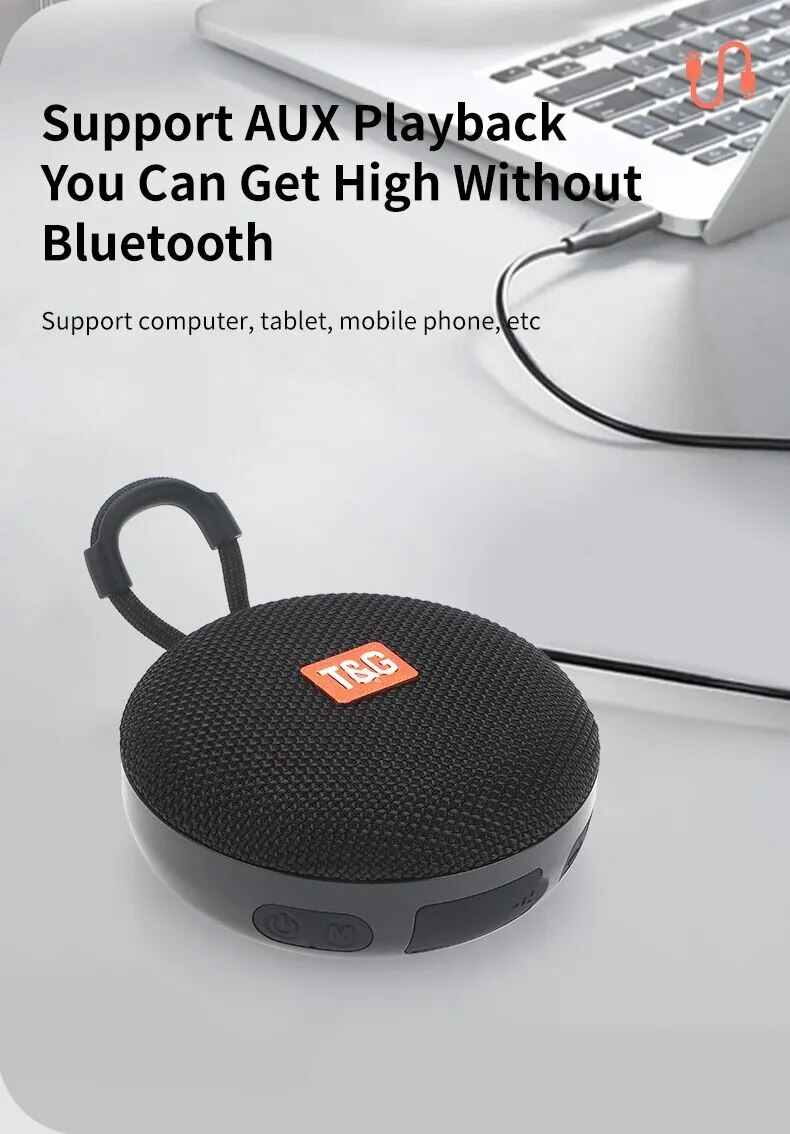 Bluetooth Outdoor Speakers Small Portable Speaker Loudspeaker Stereo Surround Support FM Radio TF_voghion.com