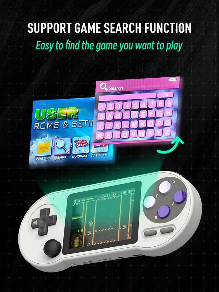 Console di gioco portatile SF2000 Classic Retro GBA Arcade Portable Doubles Mini Handheld_voghion.com