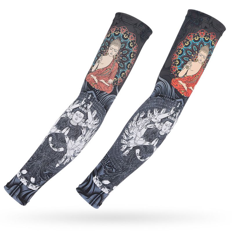 Eisseide Sonnenschutz Outdoor Radfahren Tattoo Guards für Männer und Frauen Fahr Ärmel Angeln Arm Abdeckungen_voghion.com