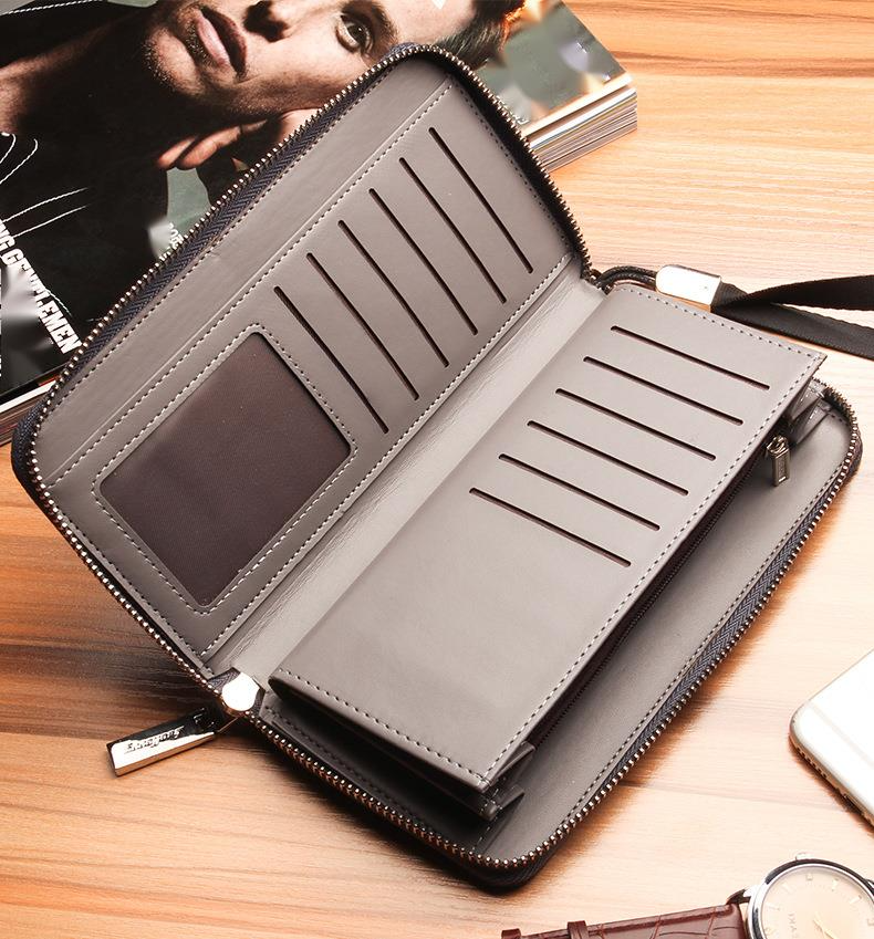 BAELLERRY Wallet/30 to 55 Years Old/new Casual Zipper Mobile Phone Bag/multifunctional Long Men's Handbag_voghion.com