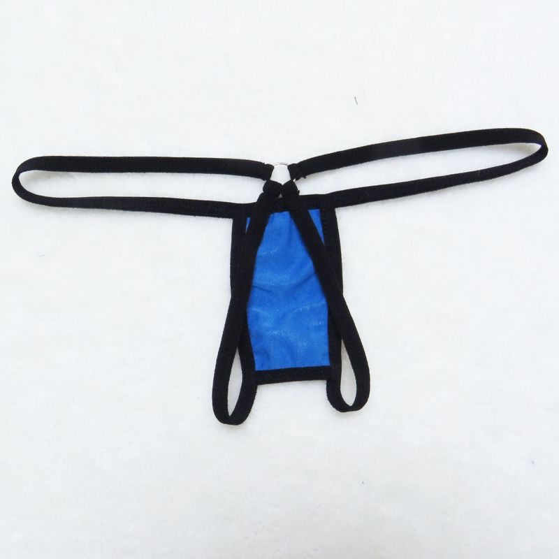 Intimates Mini kupaći kostim otvorenog kraja donje rublje ženske seksi T-leđne bikini kupaće gaće od lakirane kože u obliku slova T_voghion.com