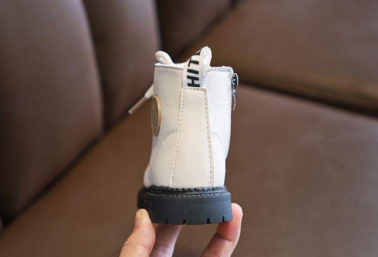 Stivali invernali da bambina Martin 2024, stile britannico, corti con scarpe di cotone spesso e morbido, stivali per bambini_voghion.com