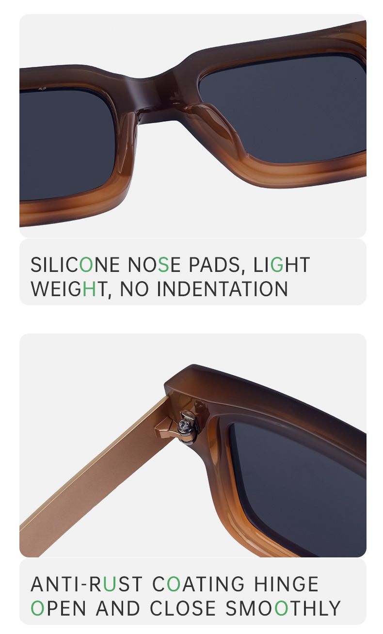 Unisex Retro square sunglasses for men sunscreen square sunglasses for men cross border eyes_voghion.com