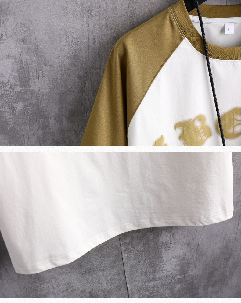 Men's Clothing Summer junior high school students pure cotton T shirt 12 16 years old boy short sleeved trousers suit 15 youth casual two piece suit_voghion.com