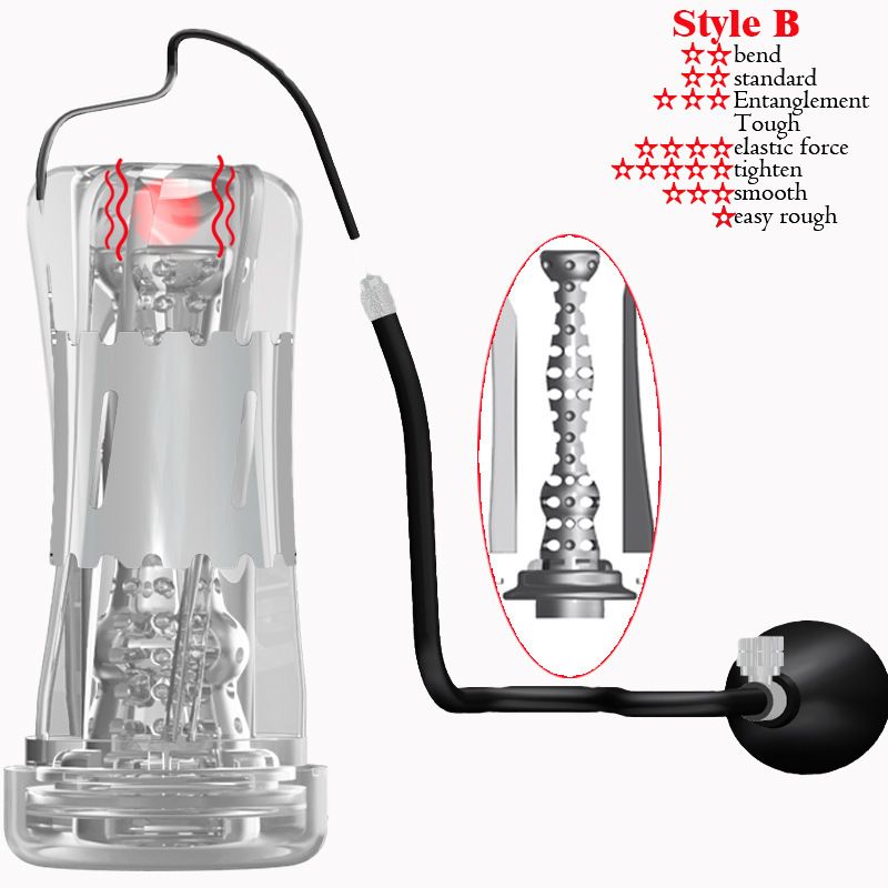 Quetschen Unterdruck Flugzeug Cup Aufladen 10 variable Frequenz Vibration Burst Masturbator Kristall transparent_voghion.com