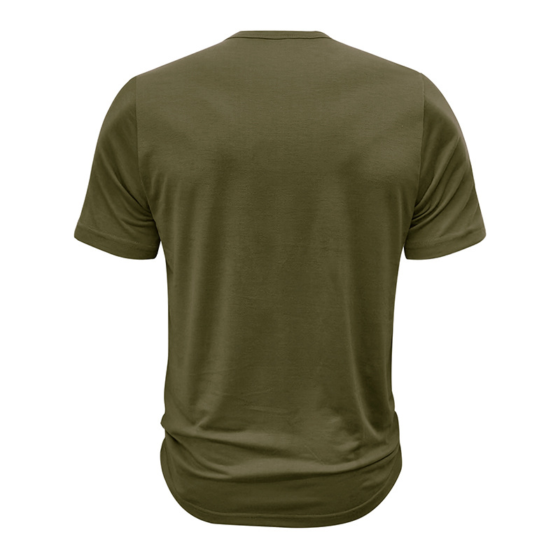 2023 Summer Round Neck Backing Short sleeved Inner Top Men's T-shirt_voghion.com