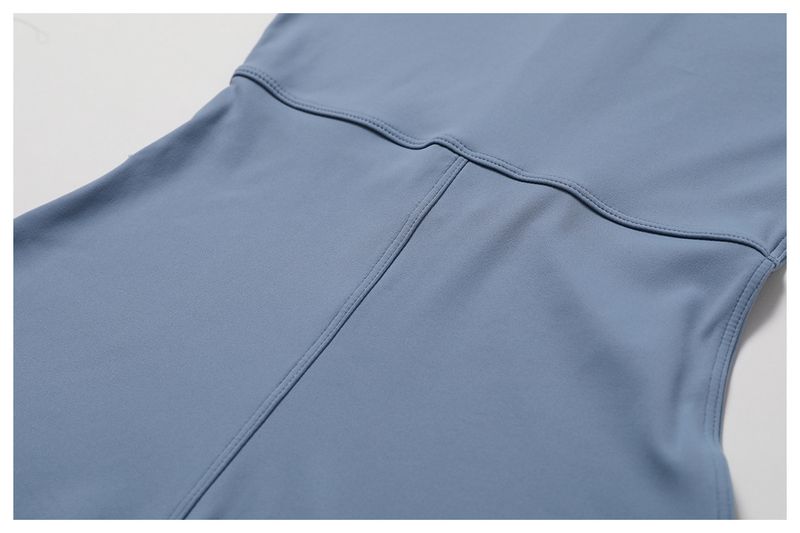 Sieviešu sporta apģērbs ar garām piedurknēm, jogas kombinezons, rāvējslēdzēja kombinezons, augstas intensitātes treniņš, viengabalains, pieguļošs jogai_voghion.com