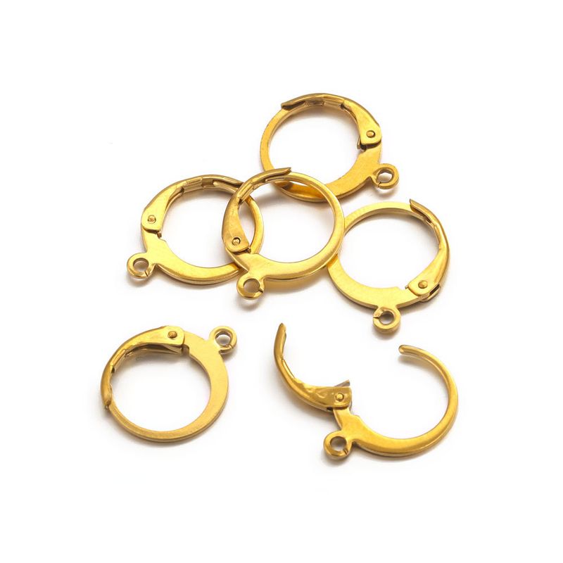 Ganci in acciaio inossidabile, gioielli, orecchini fai da te irregolari, accessori fatti a mano, gioielli_voghion.com