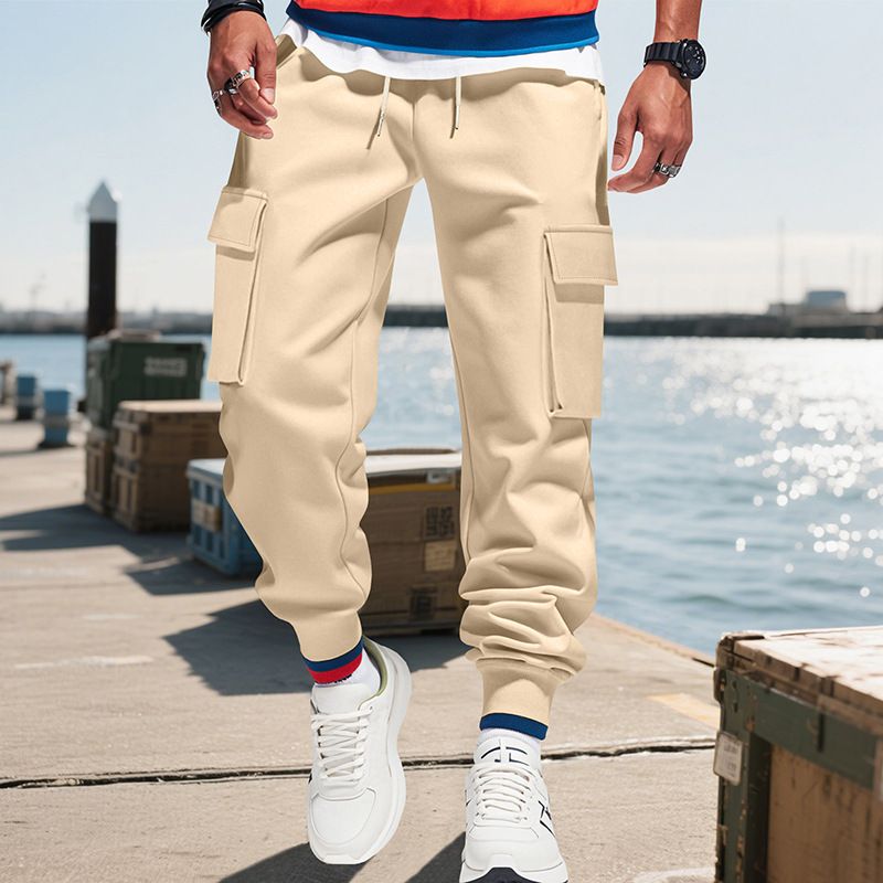 Men's Heavyweight Cargo Overalls – Multi-Pocket Utility Pants, Oversized Streetwear Style, Comfort Fit (S-XXXL_voghion.com