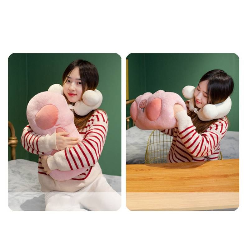 Maiale Energia Pianeta Osso Peluche Maiale Mano Calda Cuscino Regalo per Ragazze_voghion.com
