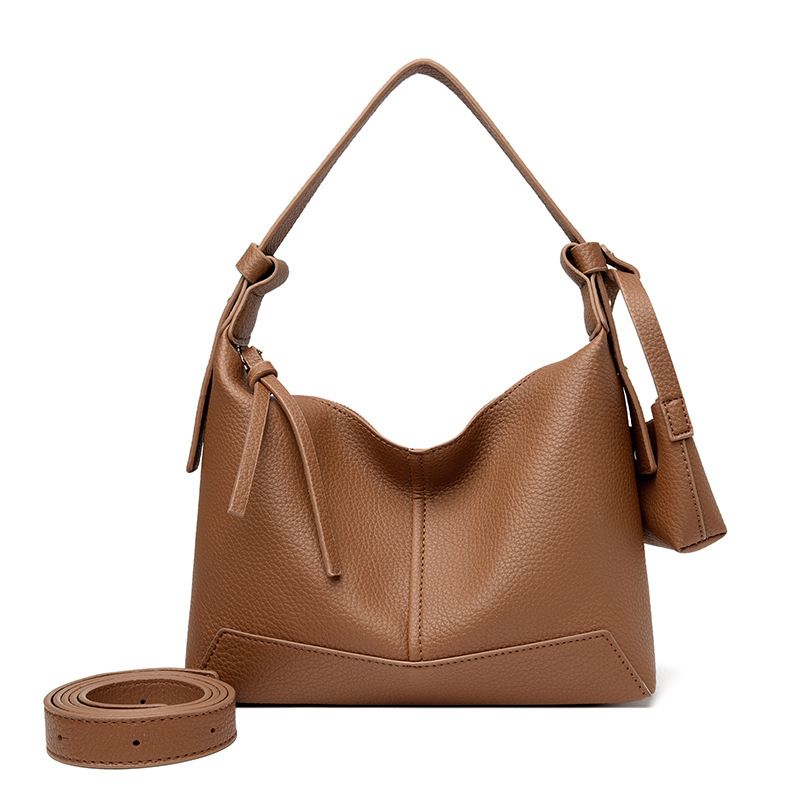 Summer 2025 New Series Lunch Box Niche Underarm Baguette High-Quality Soft Leather Shoulder Crossbody Women's Bag_voghion.com
