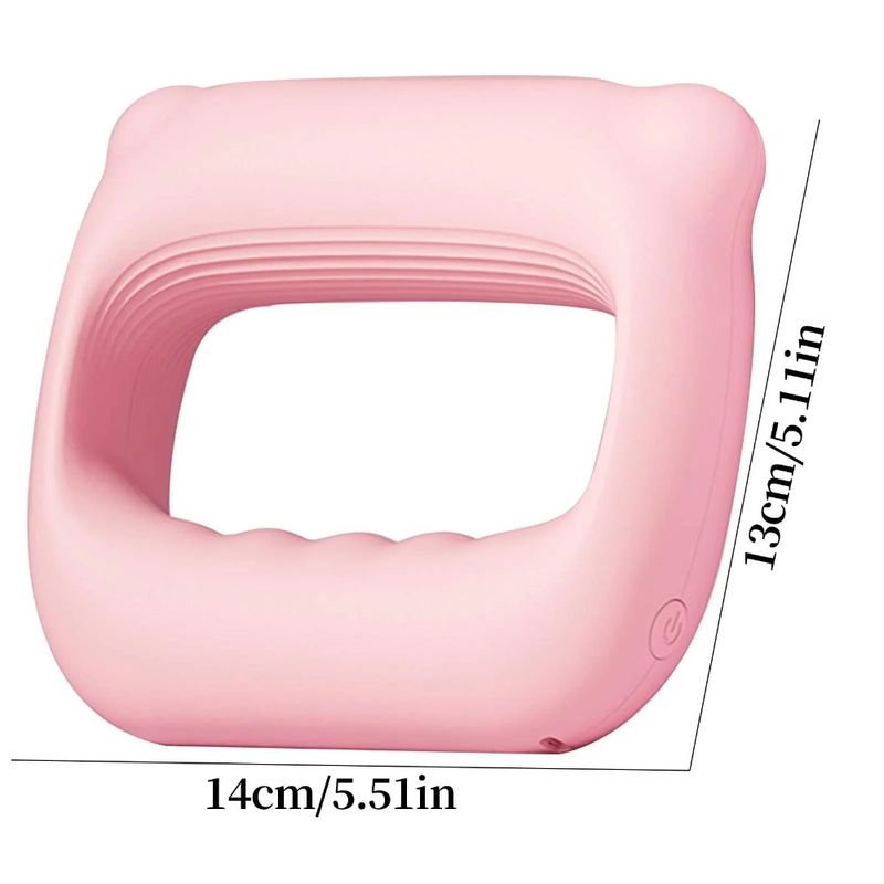 Anel de percussão portátil com carregamento USB, cinto de massagem, massagem vibratória na membrana do pescoço, massagem relaxante nos ombros_voghion.com