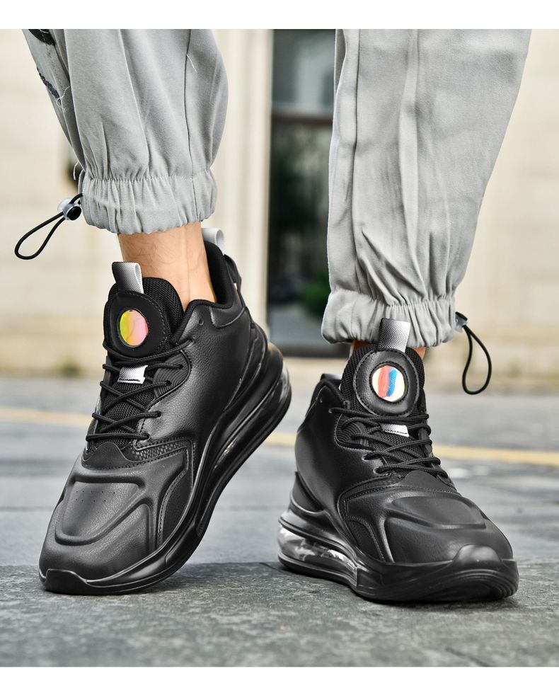 Neue Herrenschuhe für den Herbst, Sportschuhe aus Ultrafaserleder, luftgepolsterte Laufschuhe_voghion.com