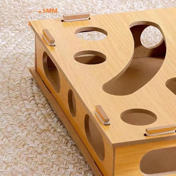Track Pet mit Zauberstab Katze Puzzle Box Plattenspieler Selbstunterhaltung Teaser Spielzeug_voghion.com