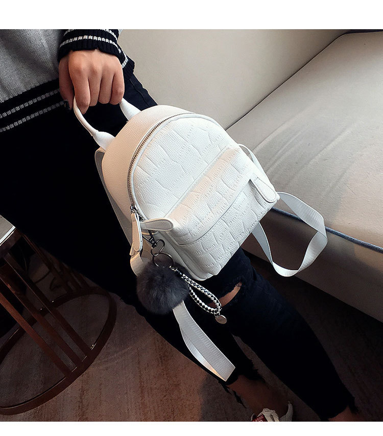 Mini Women PU Leather Cute Small Backpack Female White Back Pack Black Backpacks For Teen Girls Fashion_voghion.com