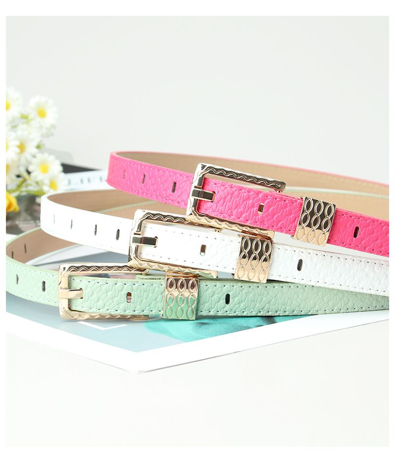 women's belt simple light luxury high-end candy color ready-made belt decorative jeans belt_voghion.com