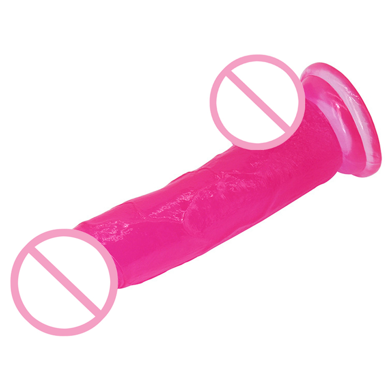 Giocattoli sessuali per uomo, dildo finto realistico grande in silicone trasparente, cristallo, vetro, forte ventosa, dildo per donne_voghion.com