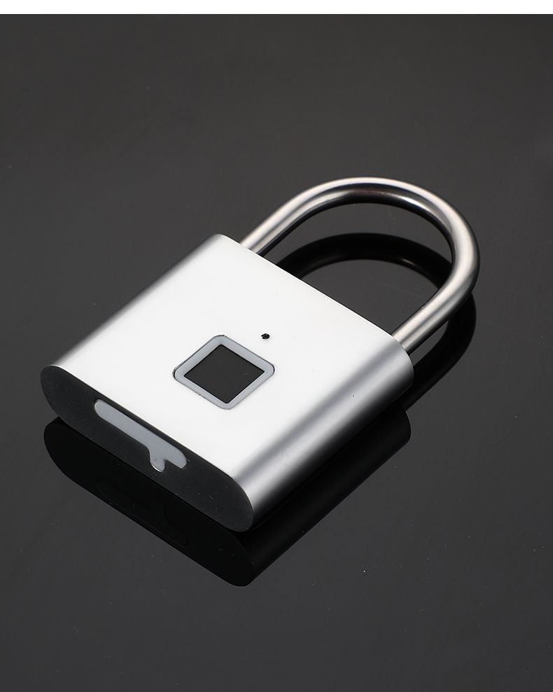 Vingerafdruk hangslot, klein huishoudelijk waterdicht wachtwoord kast slot, studentenhuis grote regenbestendige deur,_voghion.com