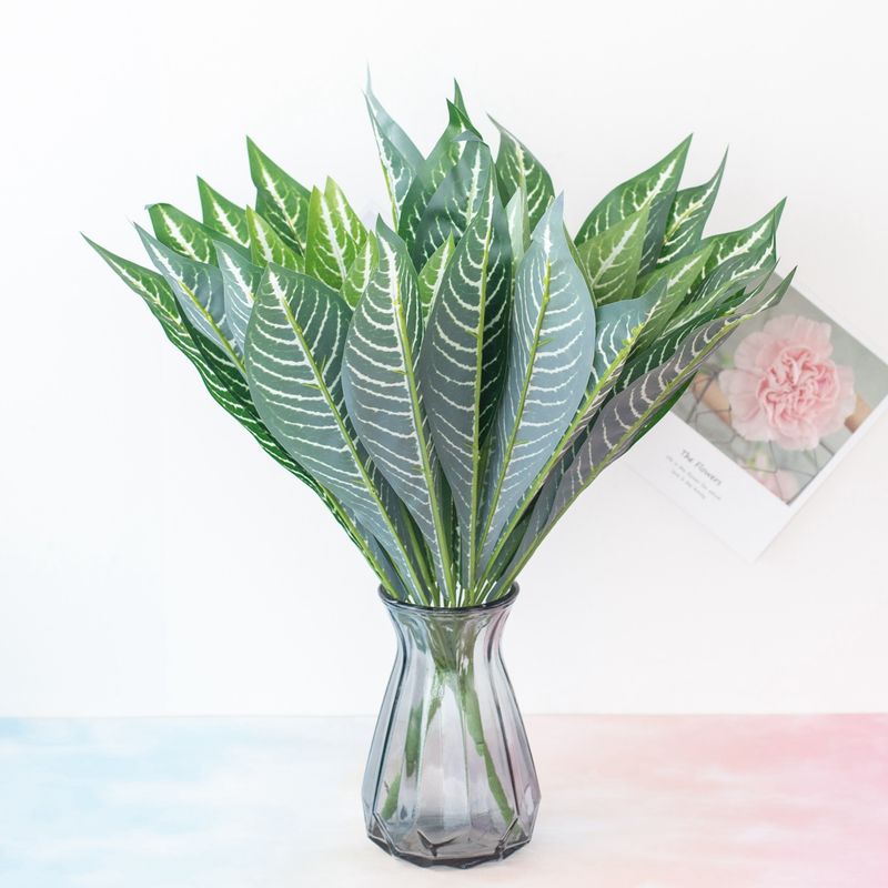 Kunstmatige bladeren en kunstmatige plantenwand 18 Braziliaanse bamboe zachte decoratie groene sculptuur accessoires en materialen voor buitenprojecten_voghion.com