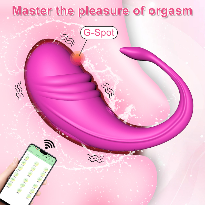 Vibromasseur Bluetooth sans fil pour femme, stimulation du clitoris, du point G, gode, œuf vibrant, culotte pour adulte_voghion.com