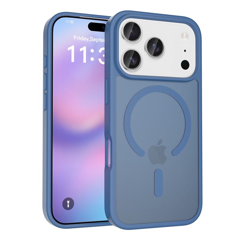 Suitable For IPhone 17 Case Magnetic Matte Skin Feel 2-in-1 Shockproof IPhone16 Pro Max Protective Cover_voghion.com